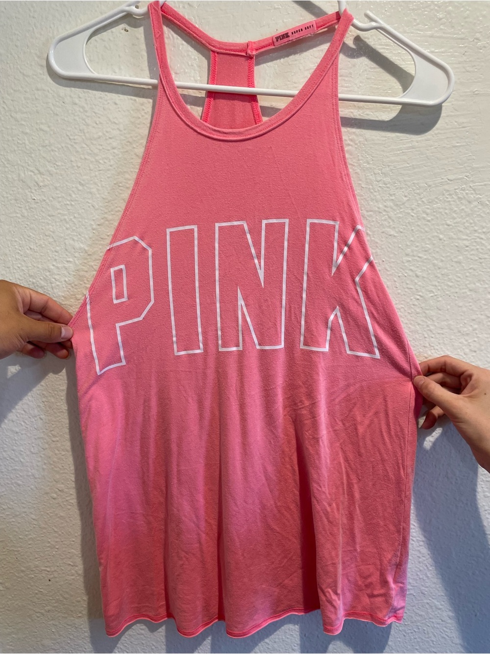 🌸 VS PINK Super Soft Strappy Loungewear Tee / Tank XS 💕